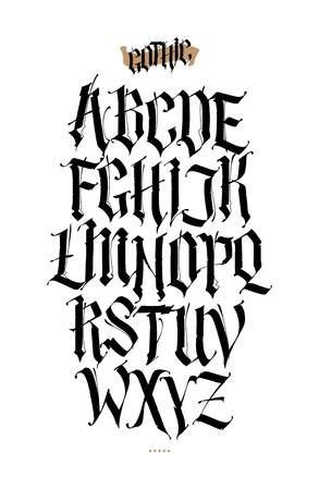 72 Tattoo Schriftarten Abc