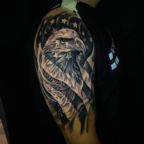 American Flag Eagle Tattoo