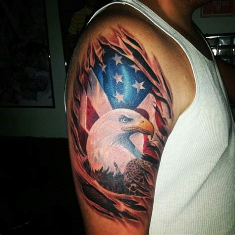 American Flag Eagle Tattoos American Flag Eagle Tattoos