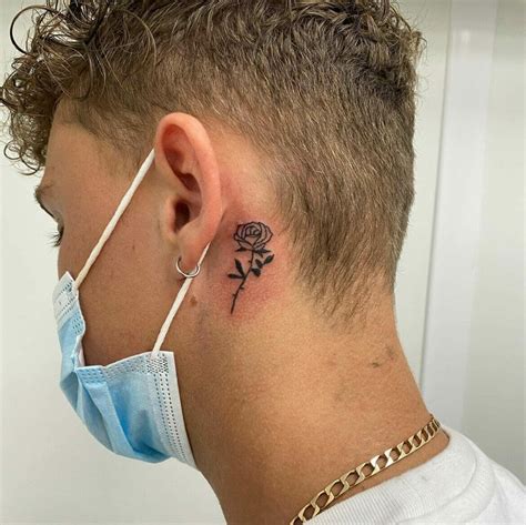 Behind Ear Tattoos Men