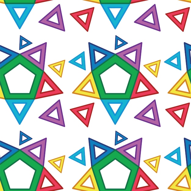 Colorful Triangles Number Five Clip Art Colorful Triangles Number Five Clip Art