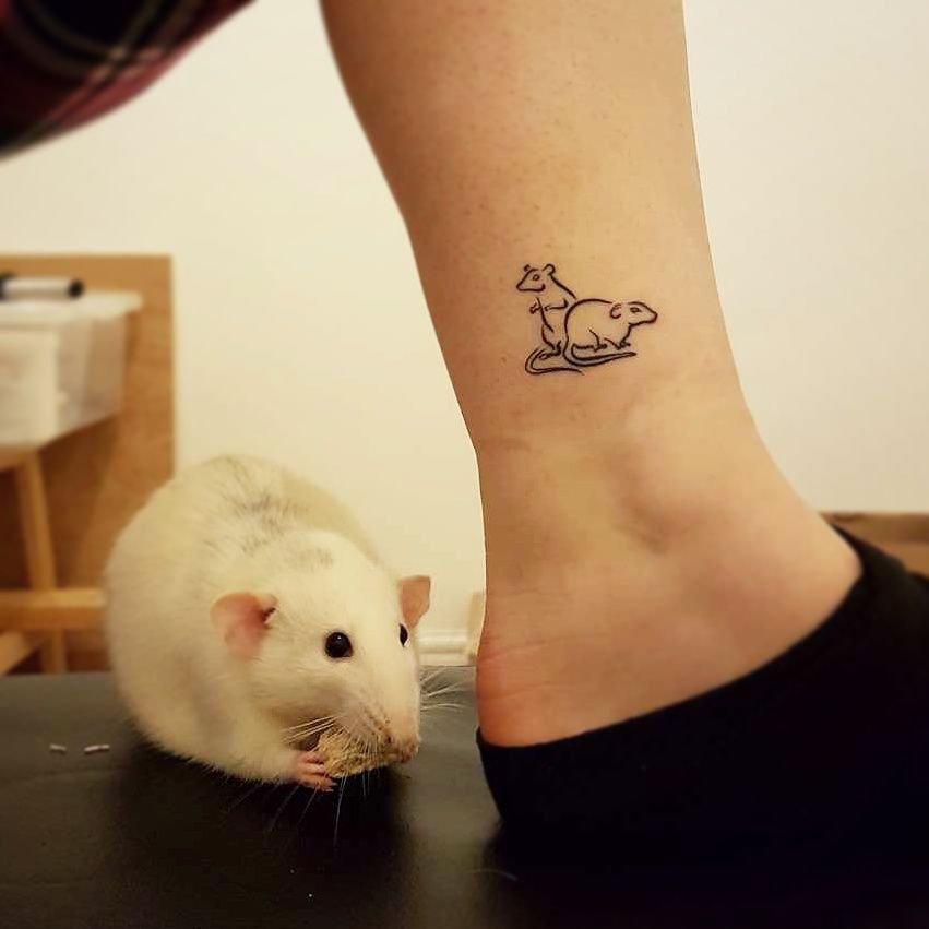 Cute Rat Tattoo