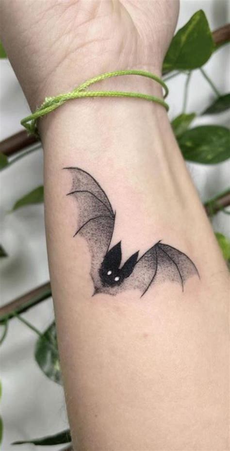 Cute Simple Bat Tattoo