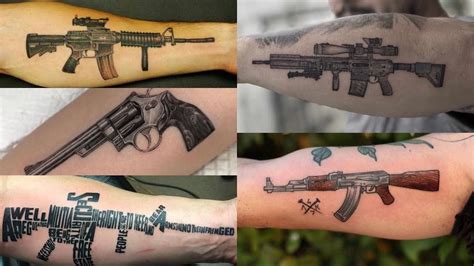 Gun Tattoos On Arm Gun Tattoos On Arm