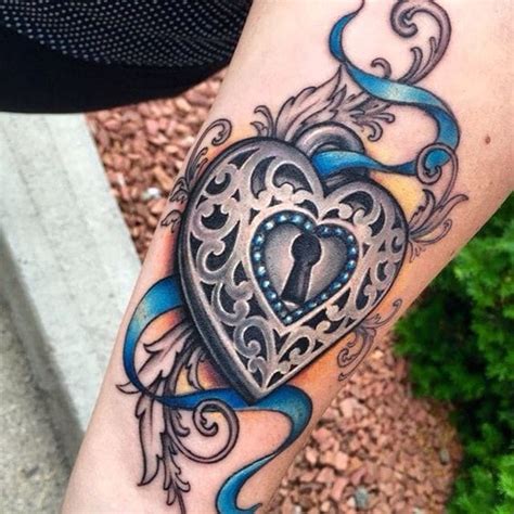 Heart And Lock Tattoo