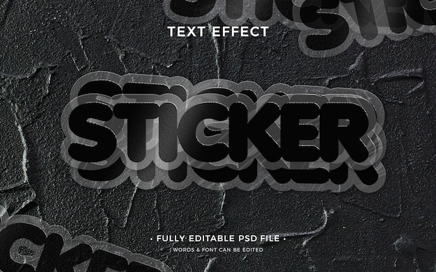 Number 5 Text Sticker