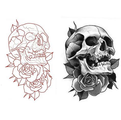 Skull Tattoo Stencil Artofit