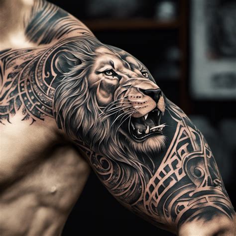 Sleeve Tattoo Lion Sleeve Tattoo Lion