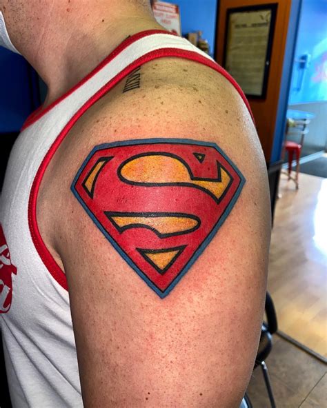 Superman Logo Tattoo Design