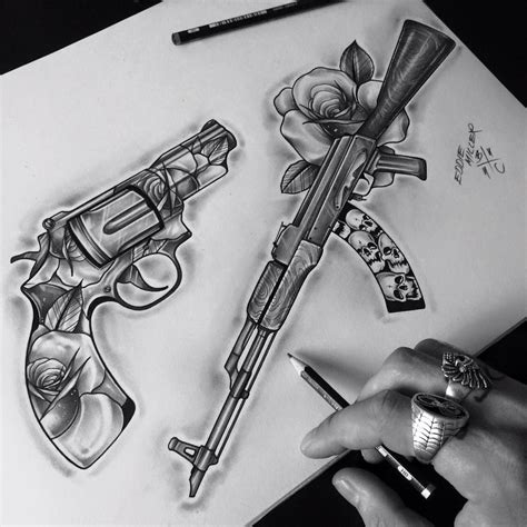 Tattoo Designs With Guns