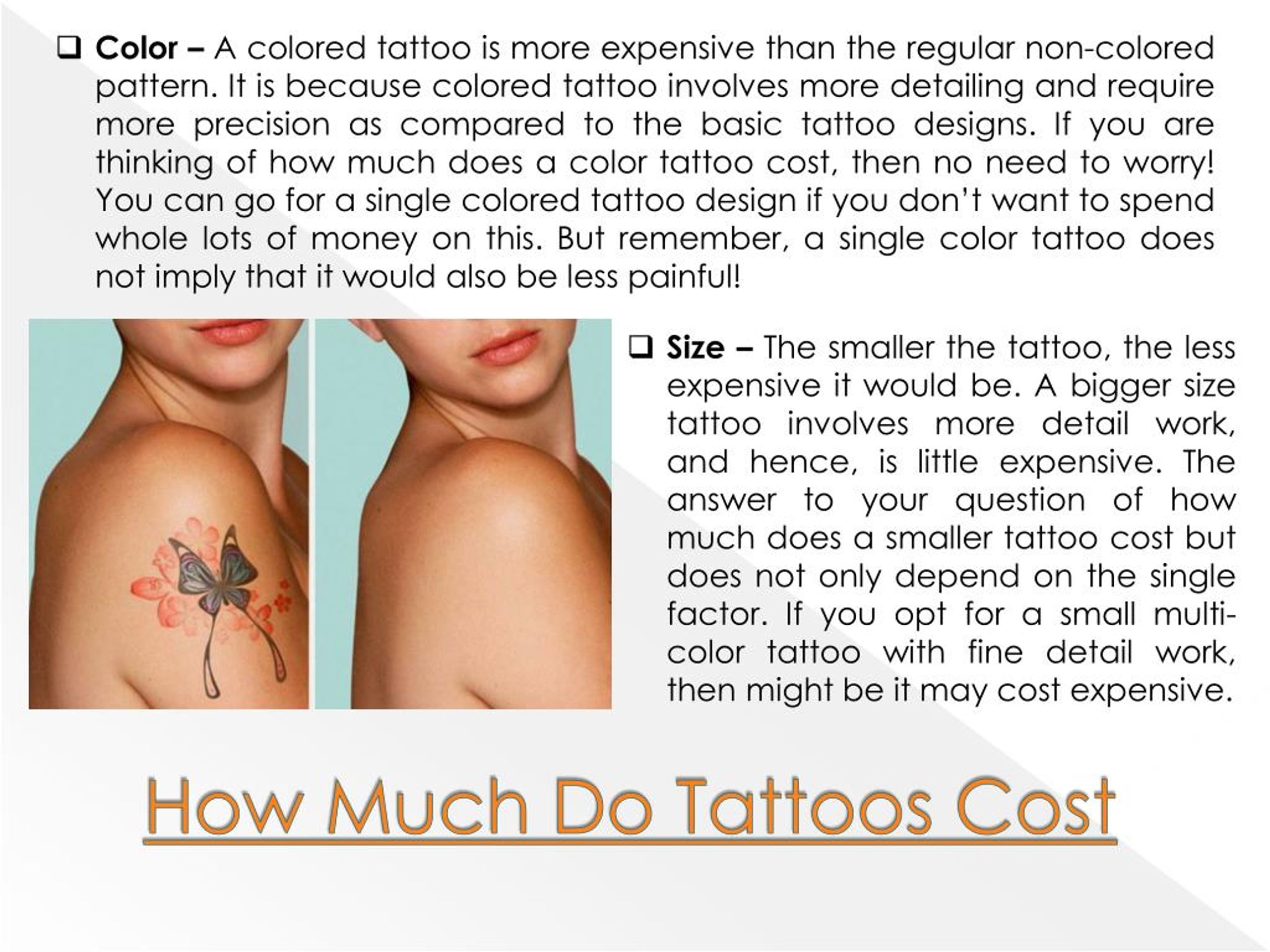 Tattoos And Cost