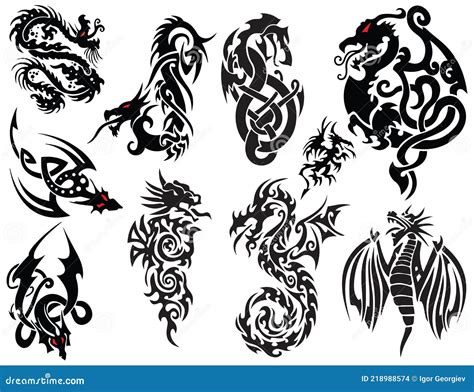 Tribal Dragon Tattoo Flash Tribal Dragon Tattoo Flash